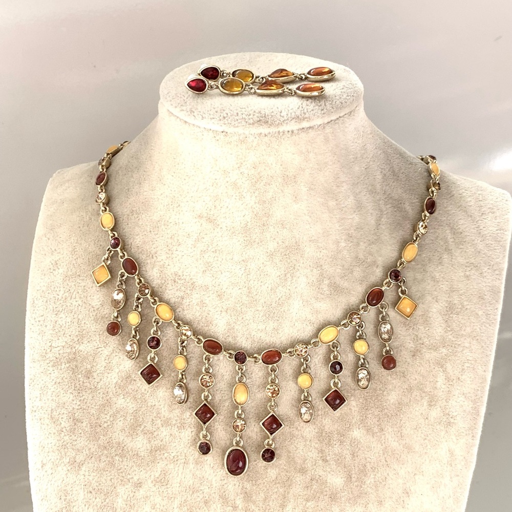 Fairy core Dangling Necklace with earrings set